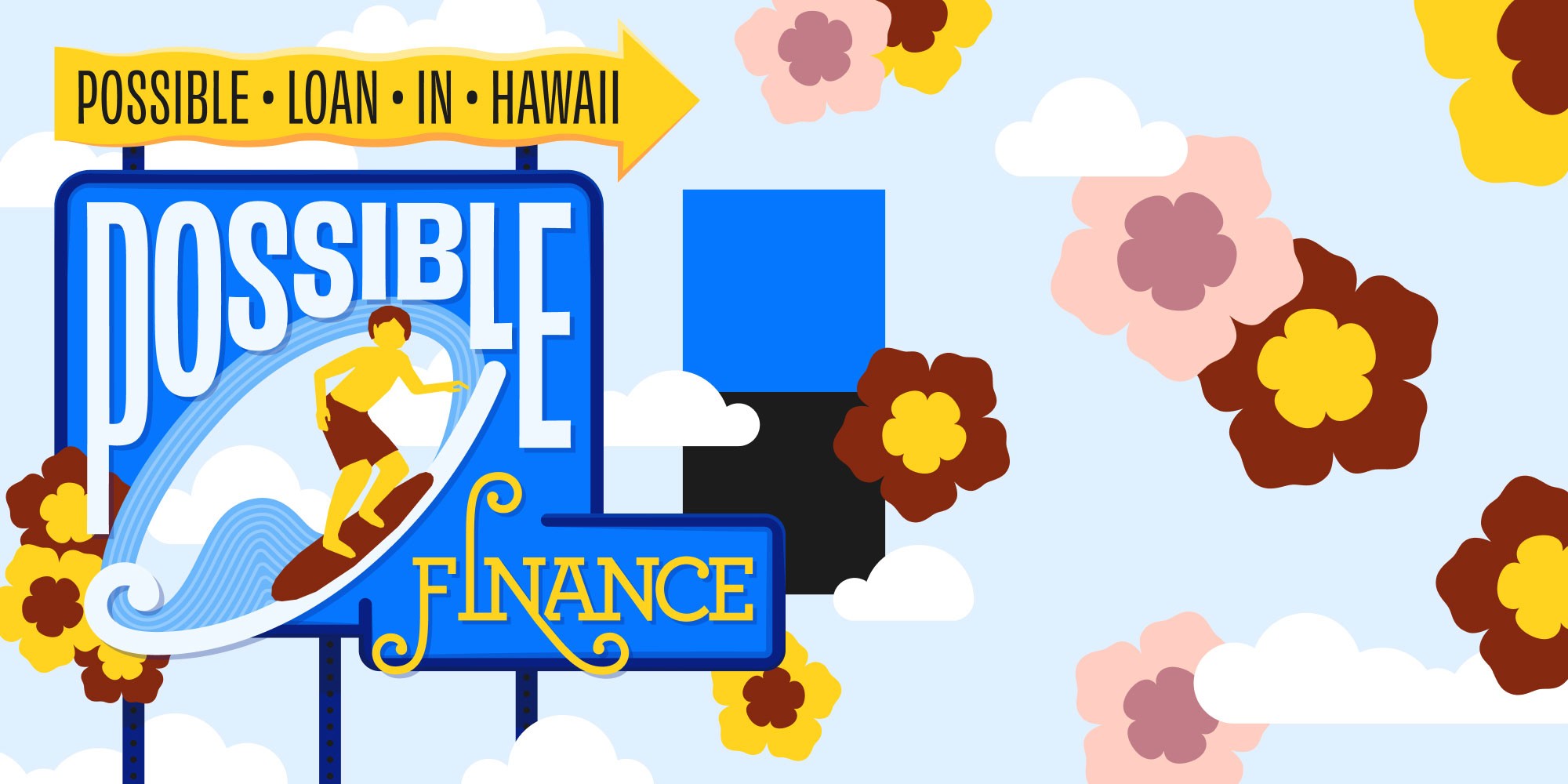 Illustration showing a sign from Hawaii.