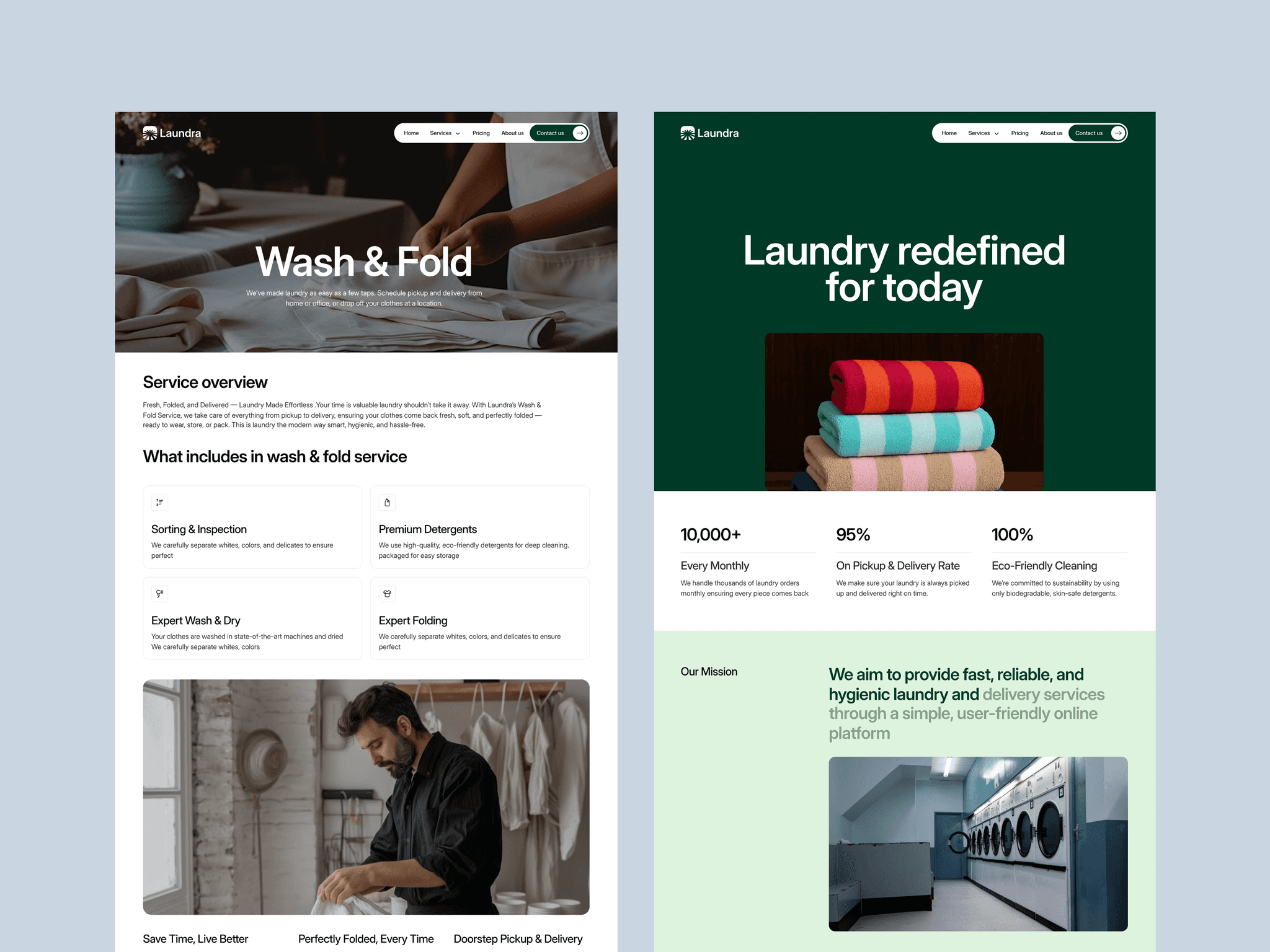 Laundry Service Business Template