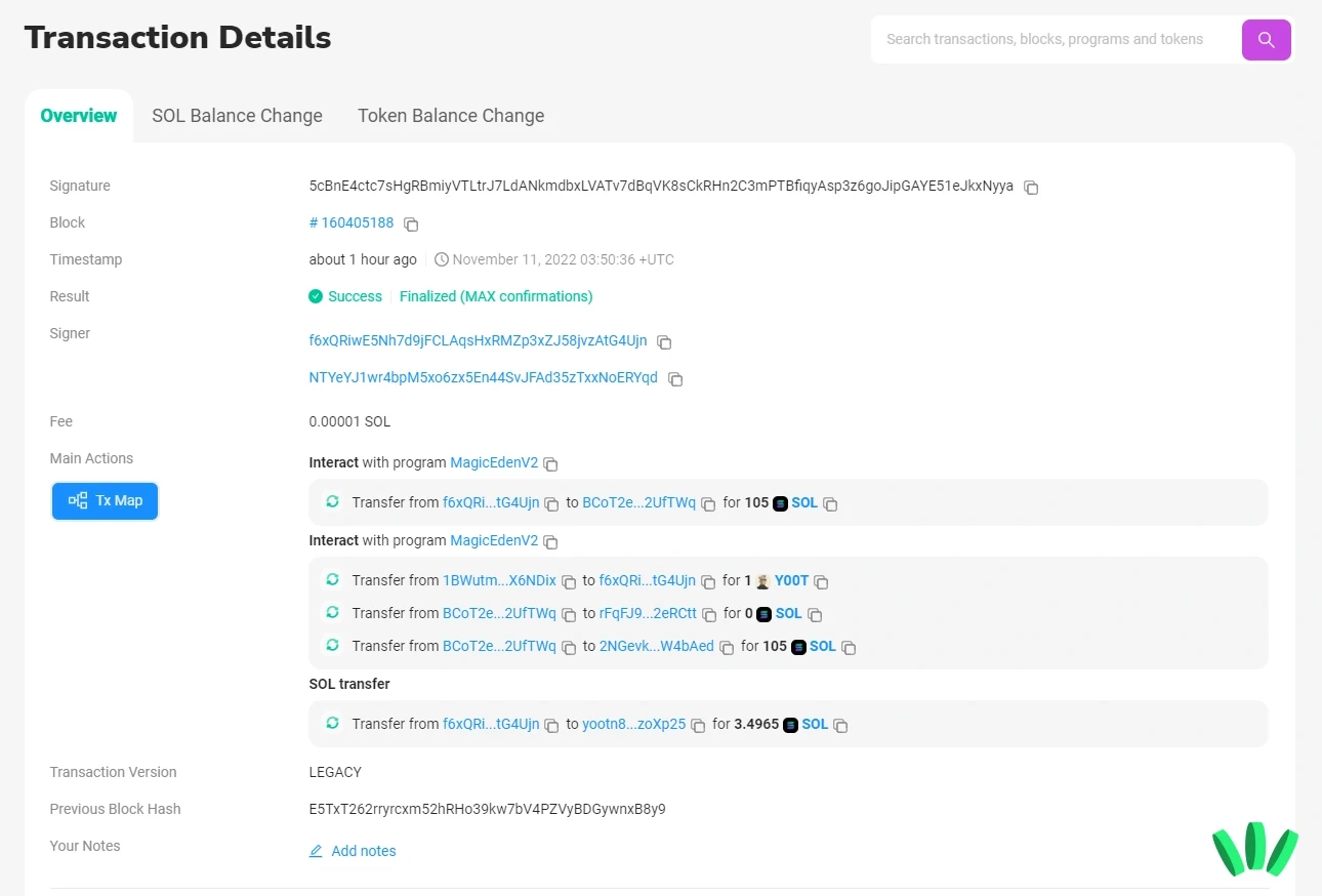 On Solana, “Finalized” is the key signal that the network has fully validated the transaction.