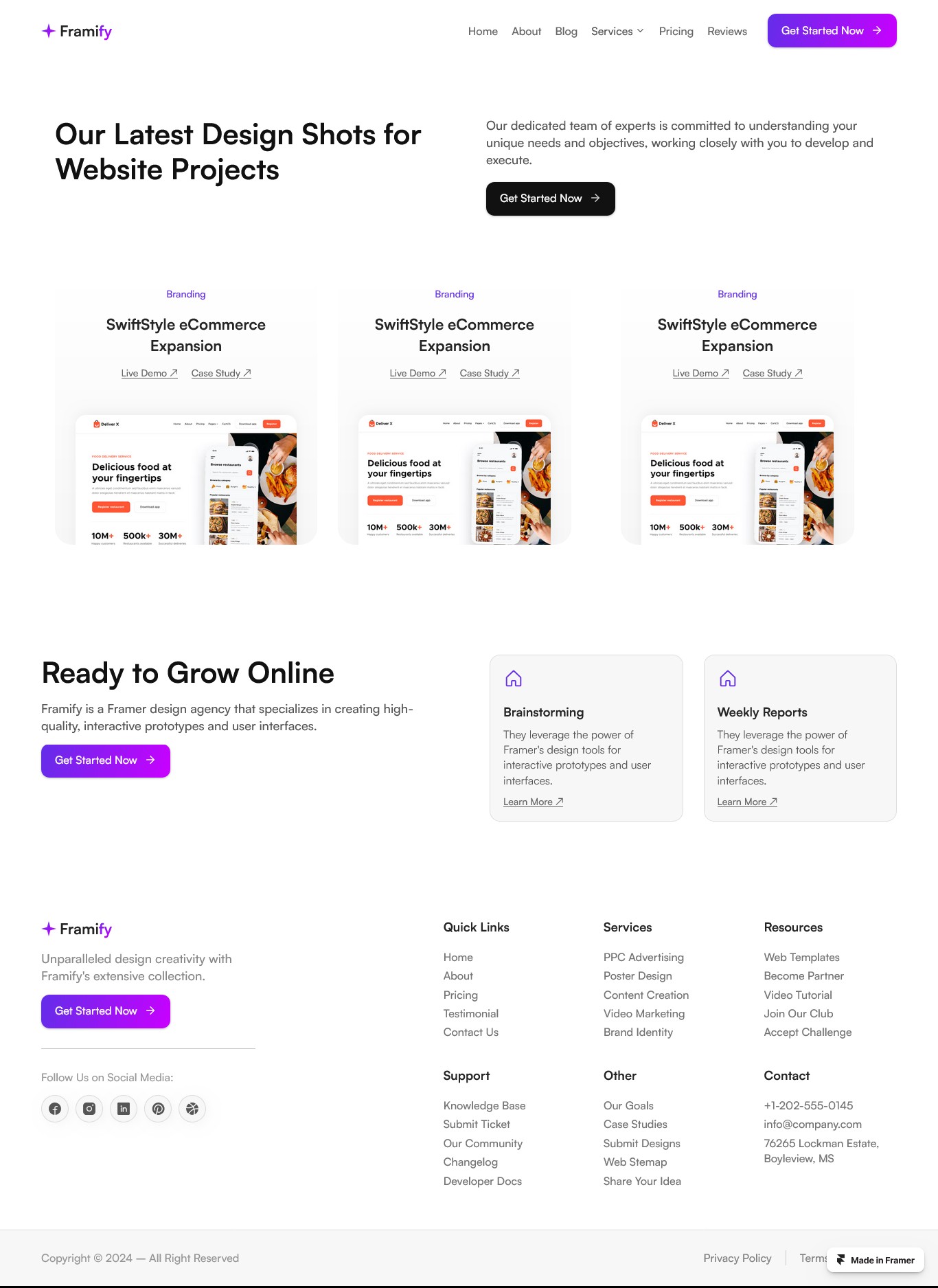Framer Portfolio Page v7