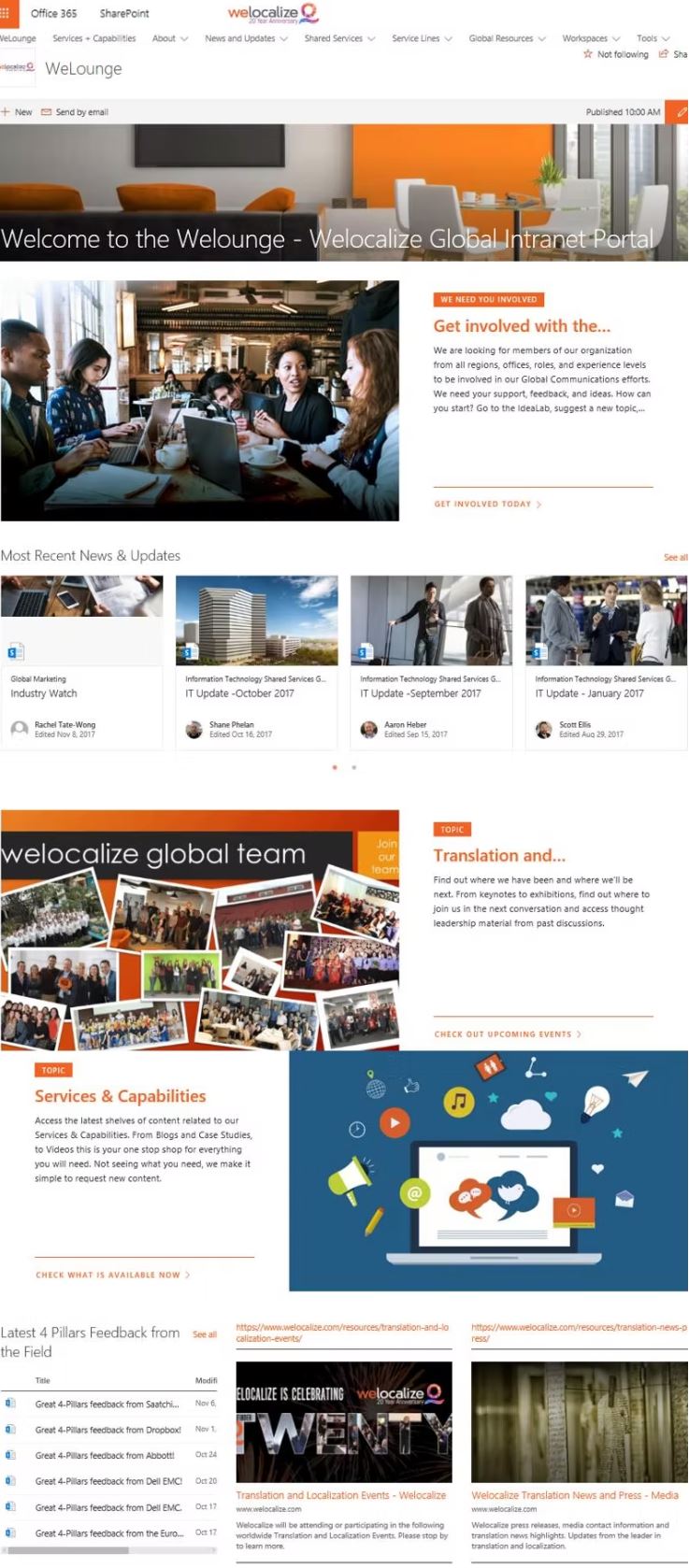 SharePoint Intranet - Welounge
