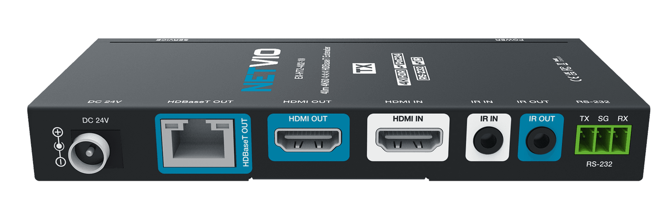 NETVIO EX-HT2-402-10 extender with ports
