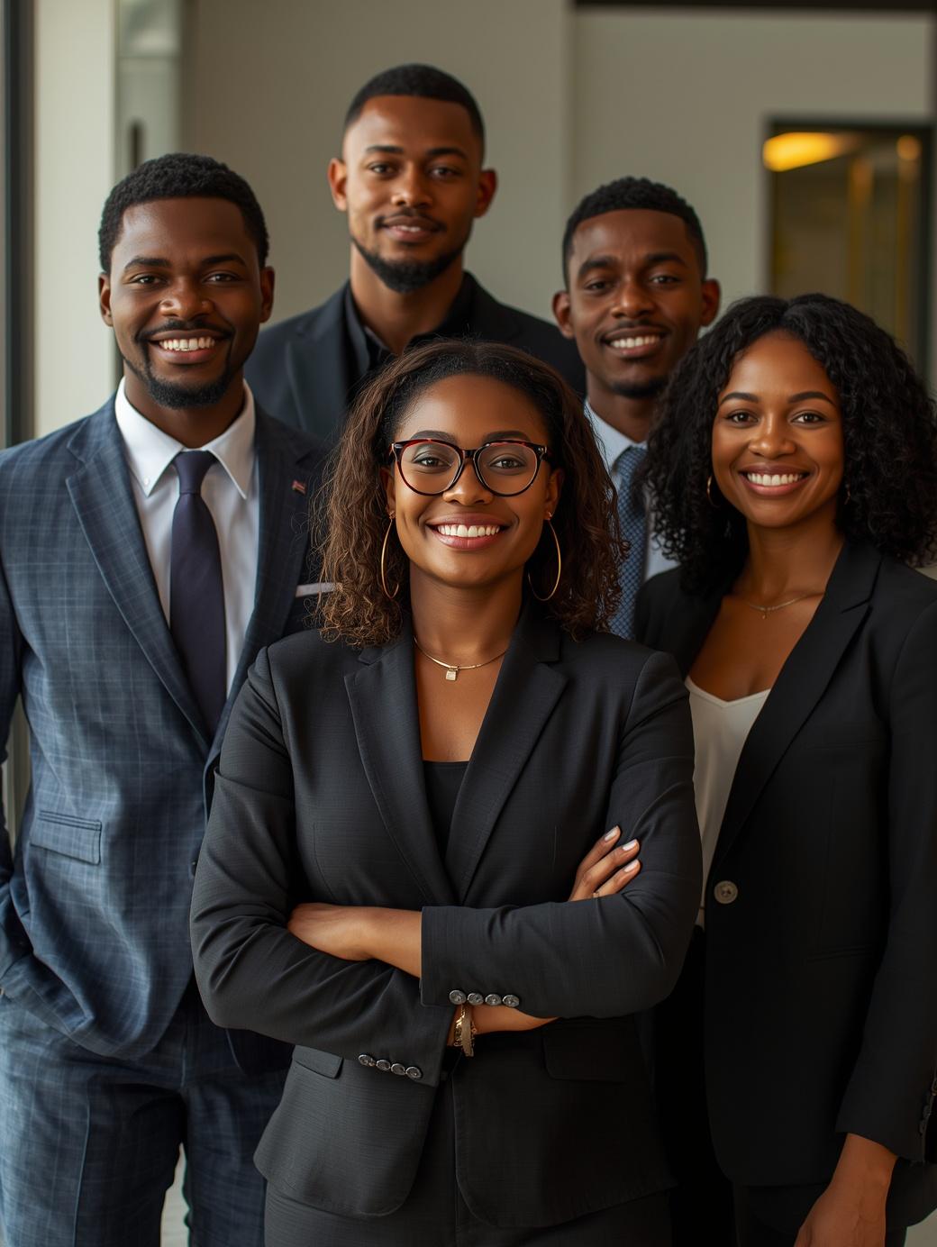 A man in a blue bomber jacket stands against a dark background. The lighting is dramatic, highlighting his focused expression. His pose is confident.