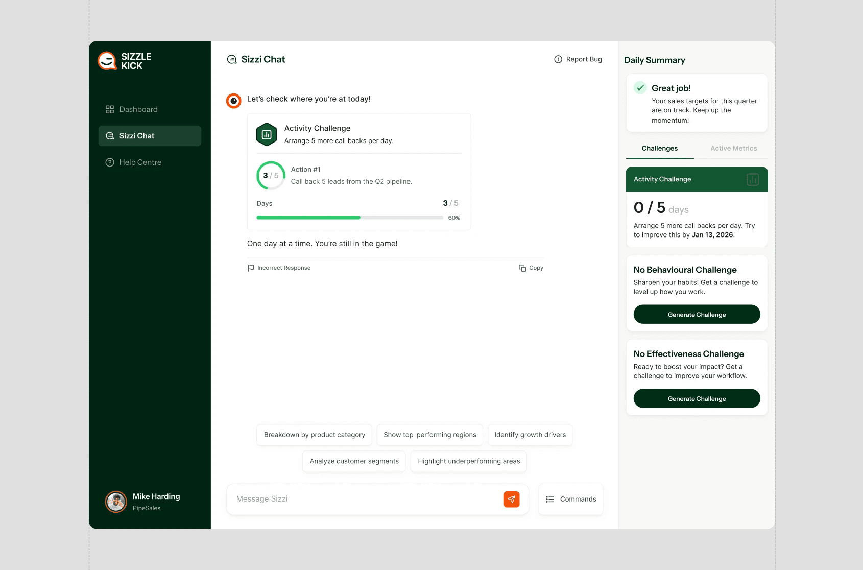 SizzleKick Dashboard