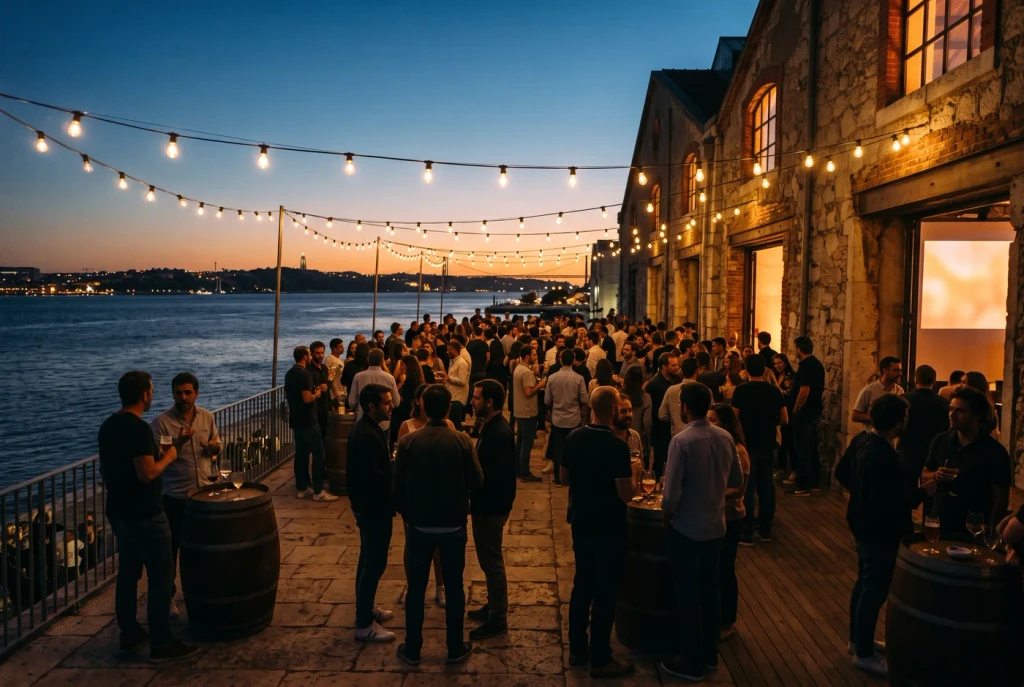 Riverside terrace, Open air
