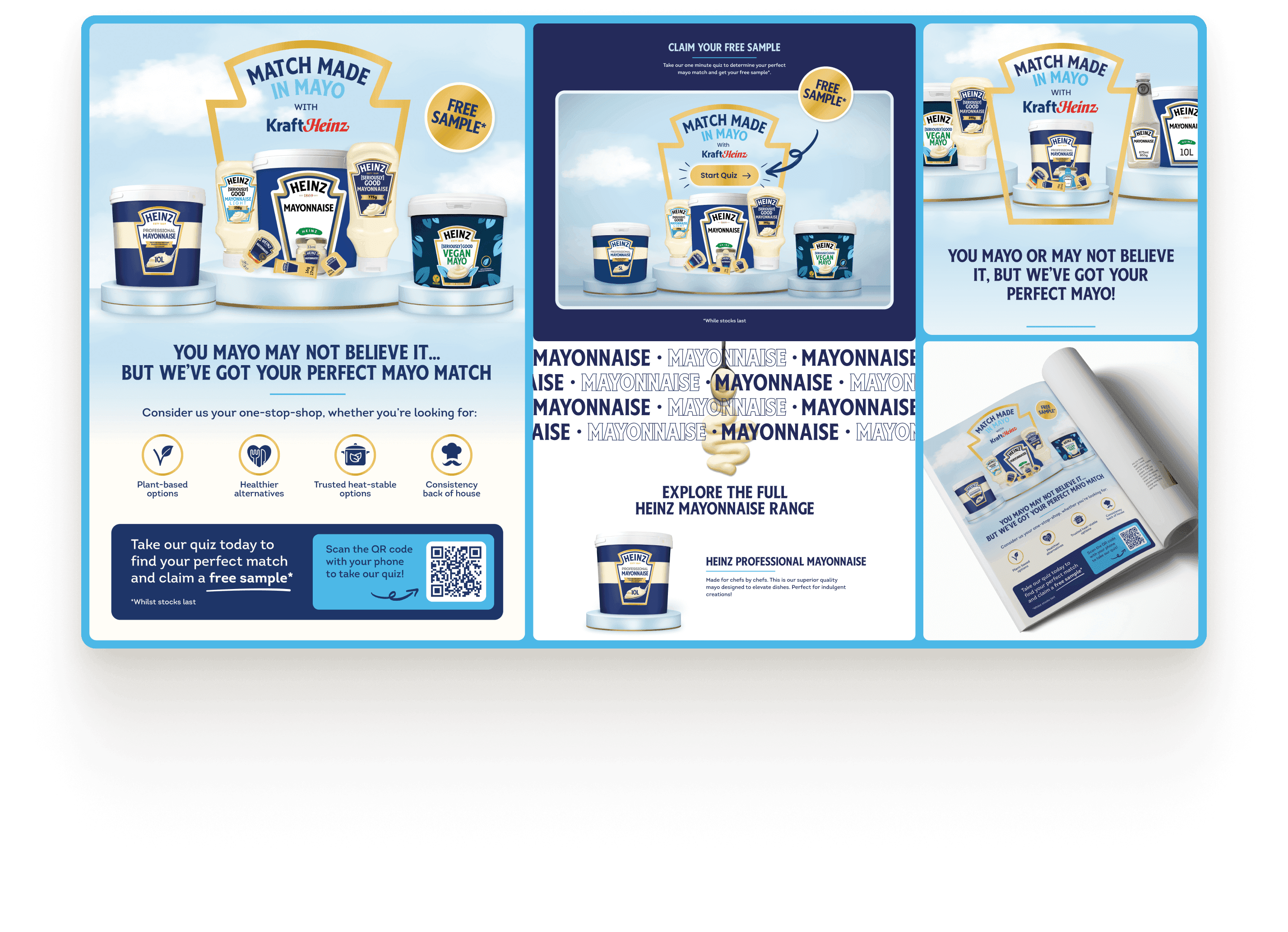 Kraft Heinz Mayo web design tablet