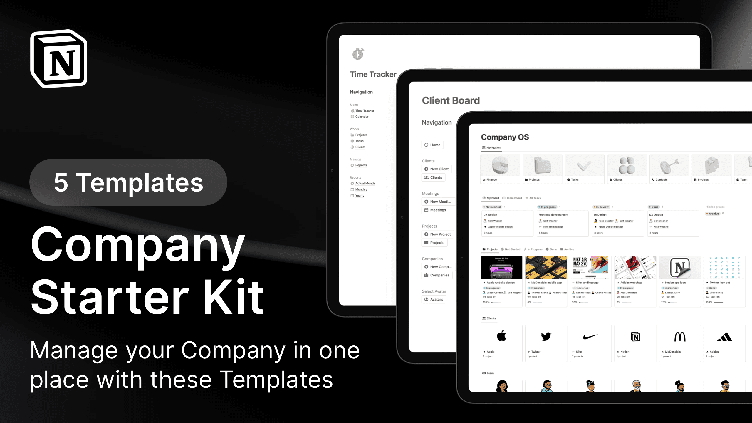 20+ Best Notion Startup Templates