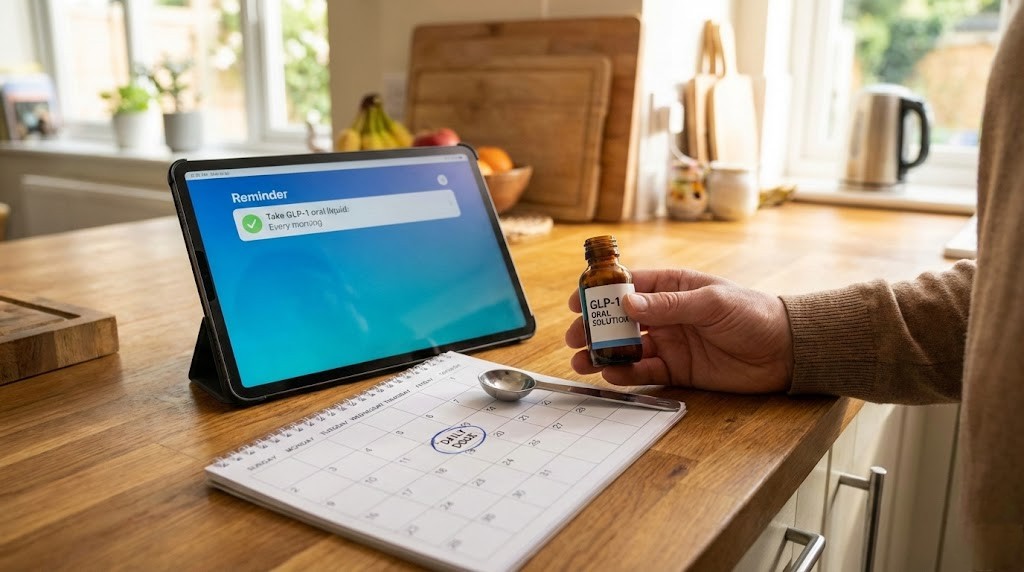 How often do you take GLP-1 oral liquid