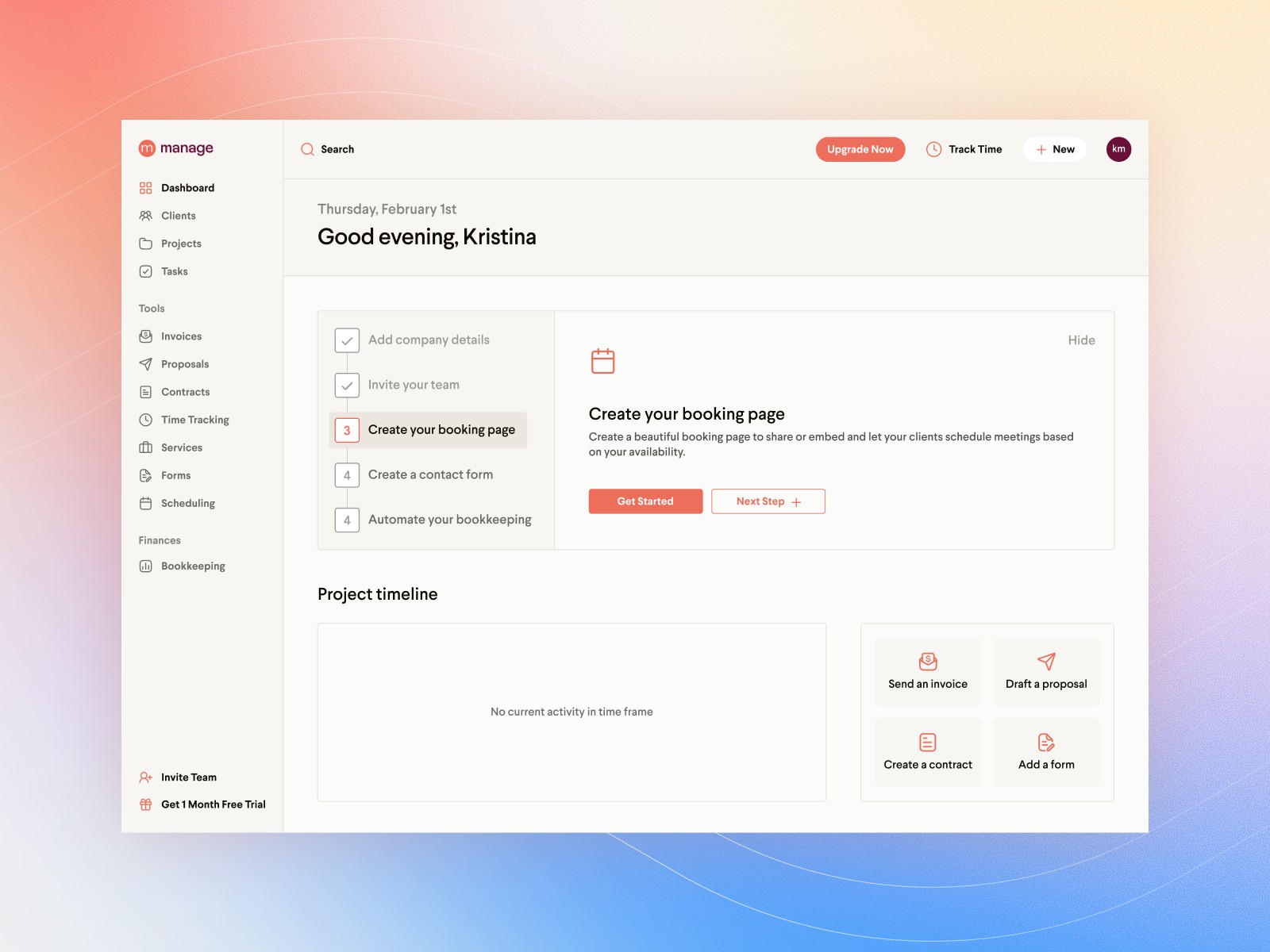 CRM Dashboard UI UX Design