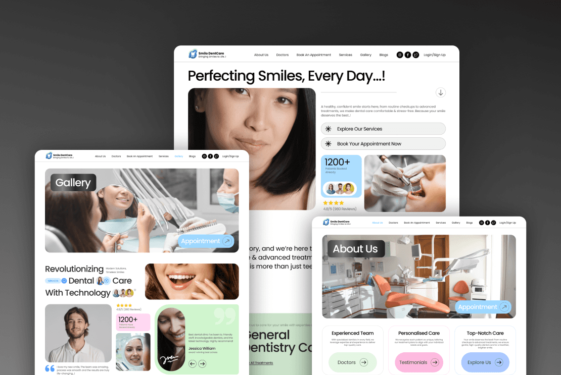 Dental Care Website Thumbnail