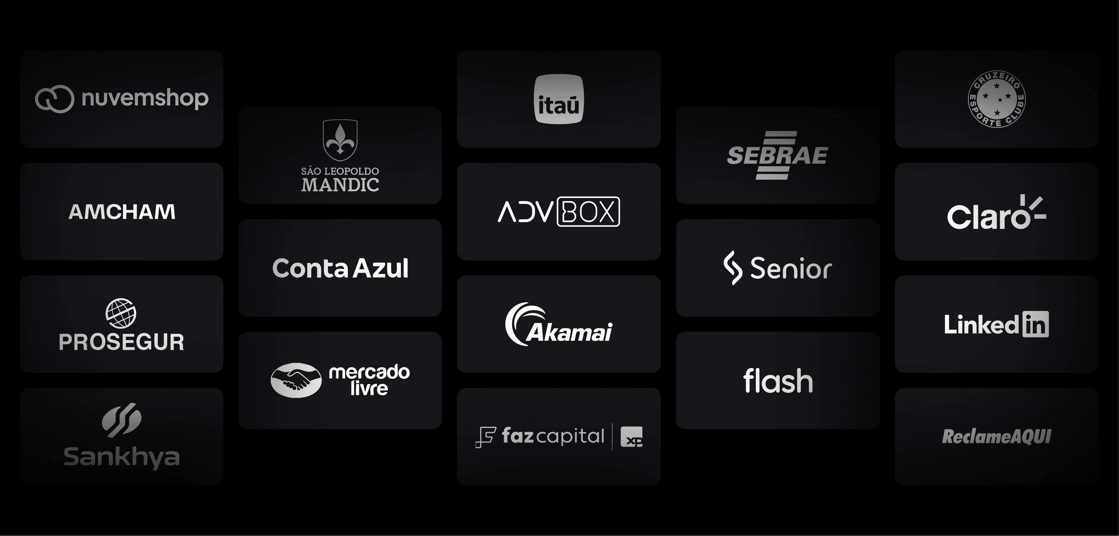 Imagem com os logos das empresas que já usaram TD Scale