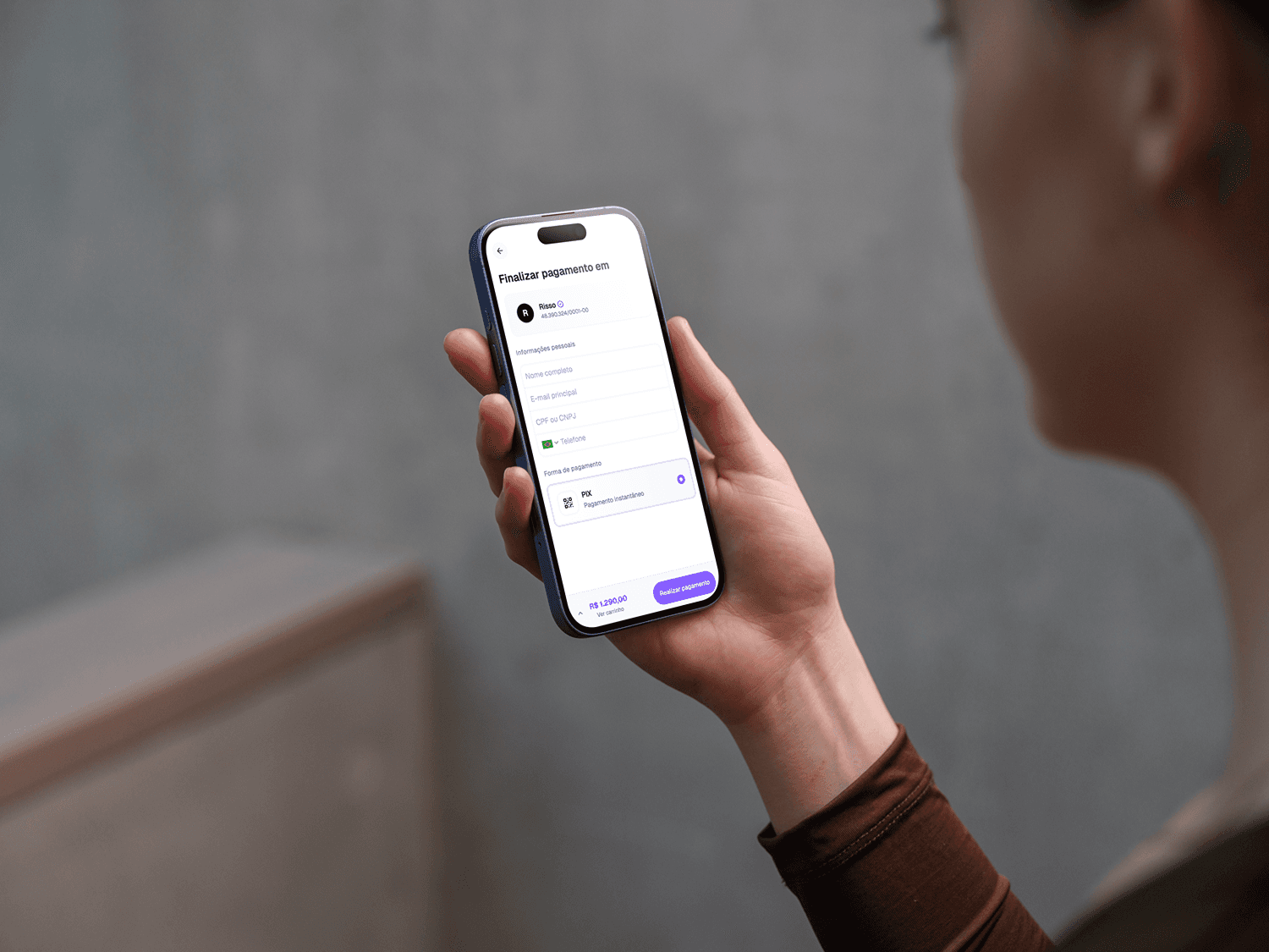 A mockup of Freelio's mobile app