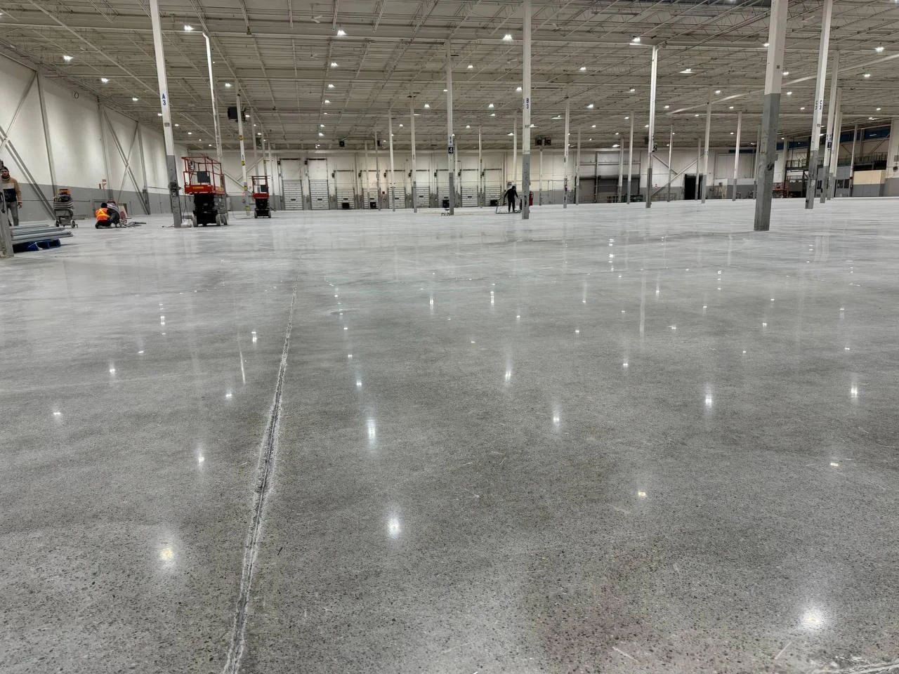 BFS concrete grinding & polishing project