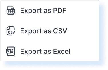 Export data