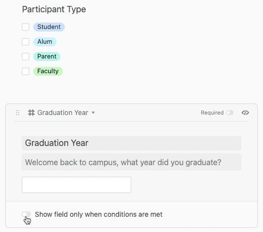 Conditional logic in Airtable forms