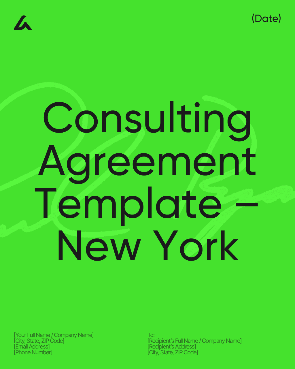Consulting Agreement Template – New York