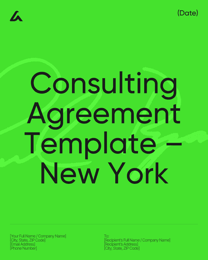 Consulting Agreement Template – New York