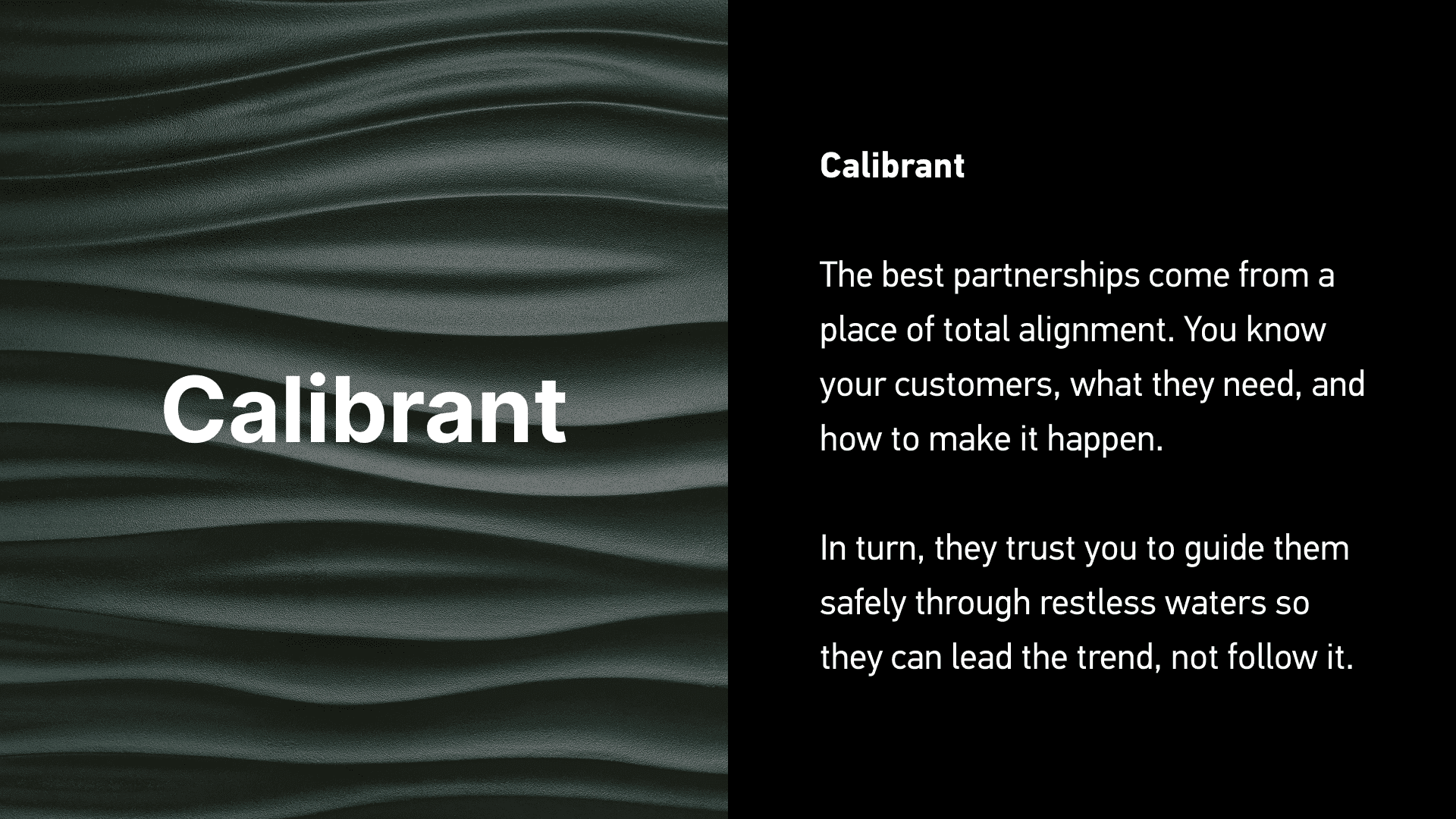 Description of the name "Calibrant"