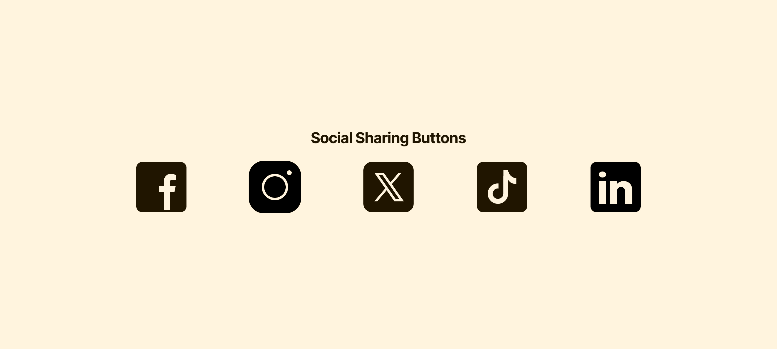 Social Media Buttons Illustration