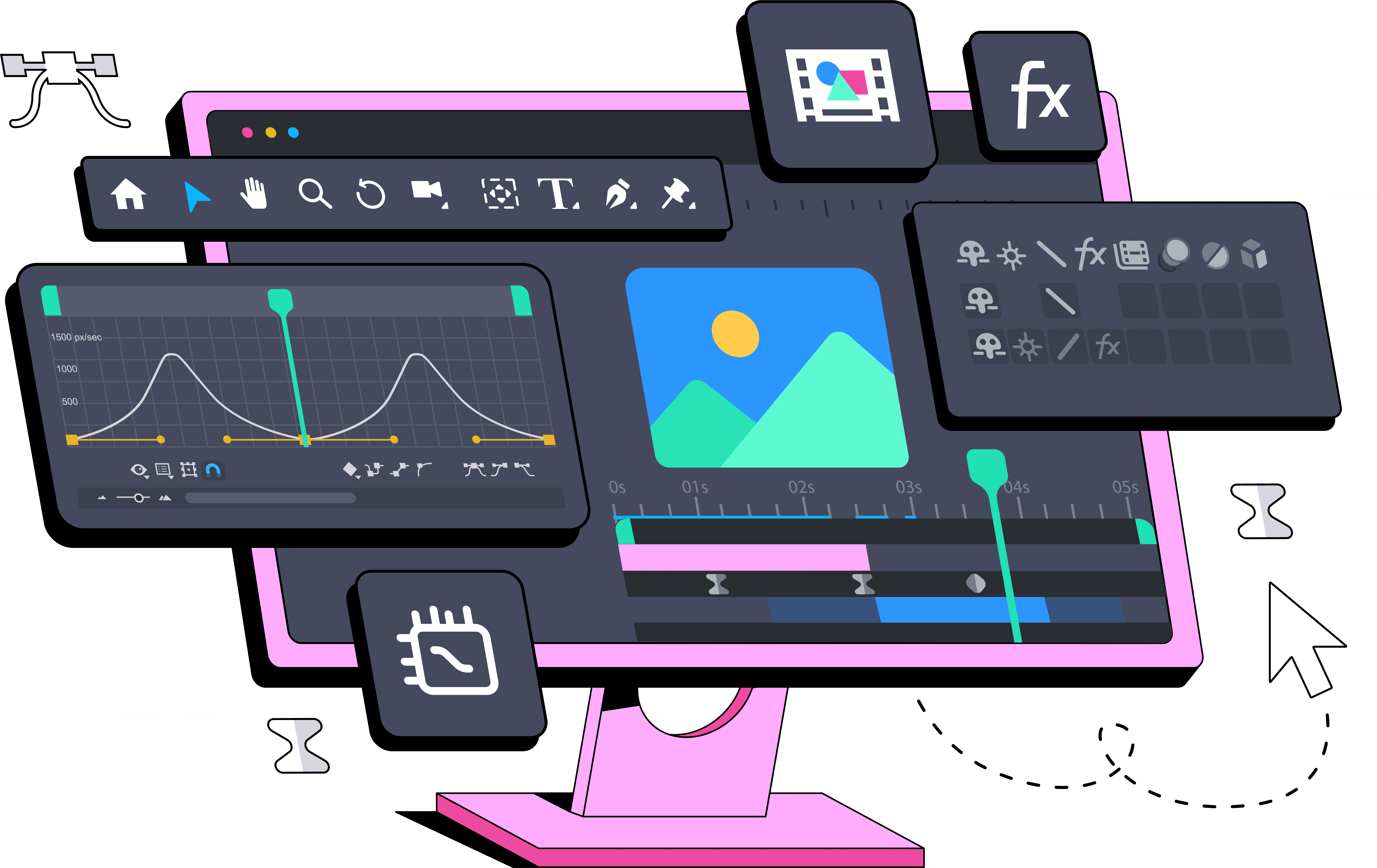 Portrait of portfolio creator – back view