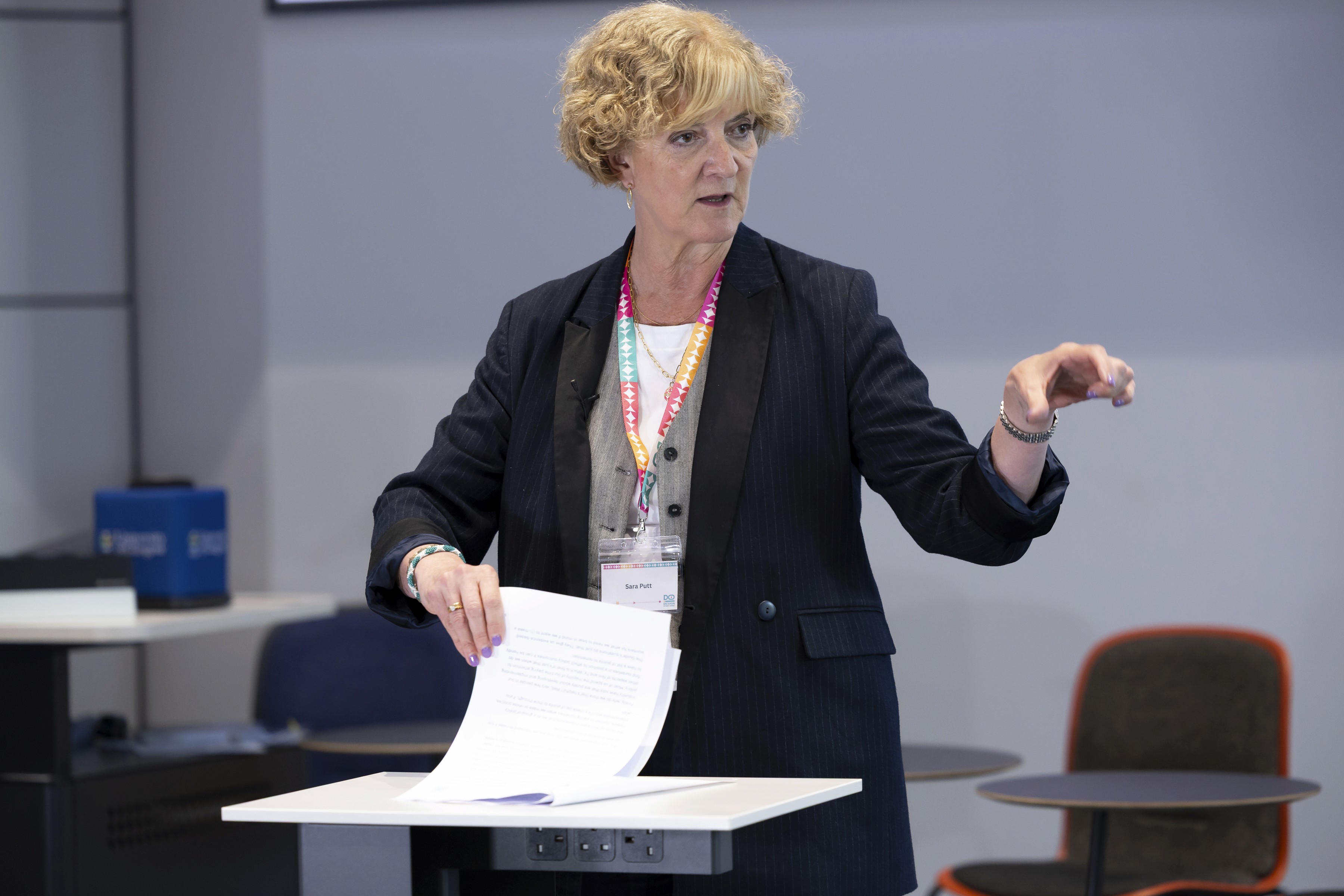 Sara Putt during the lecture