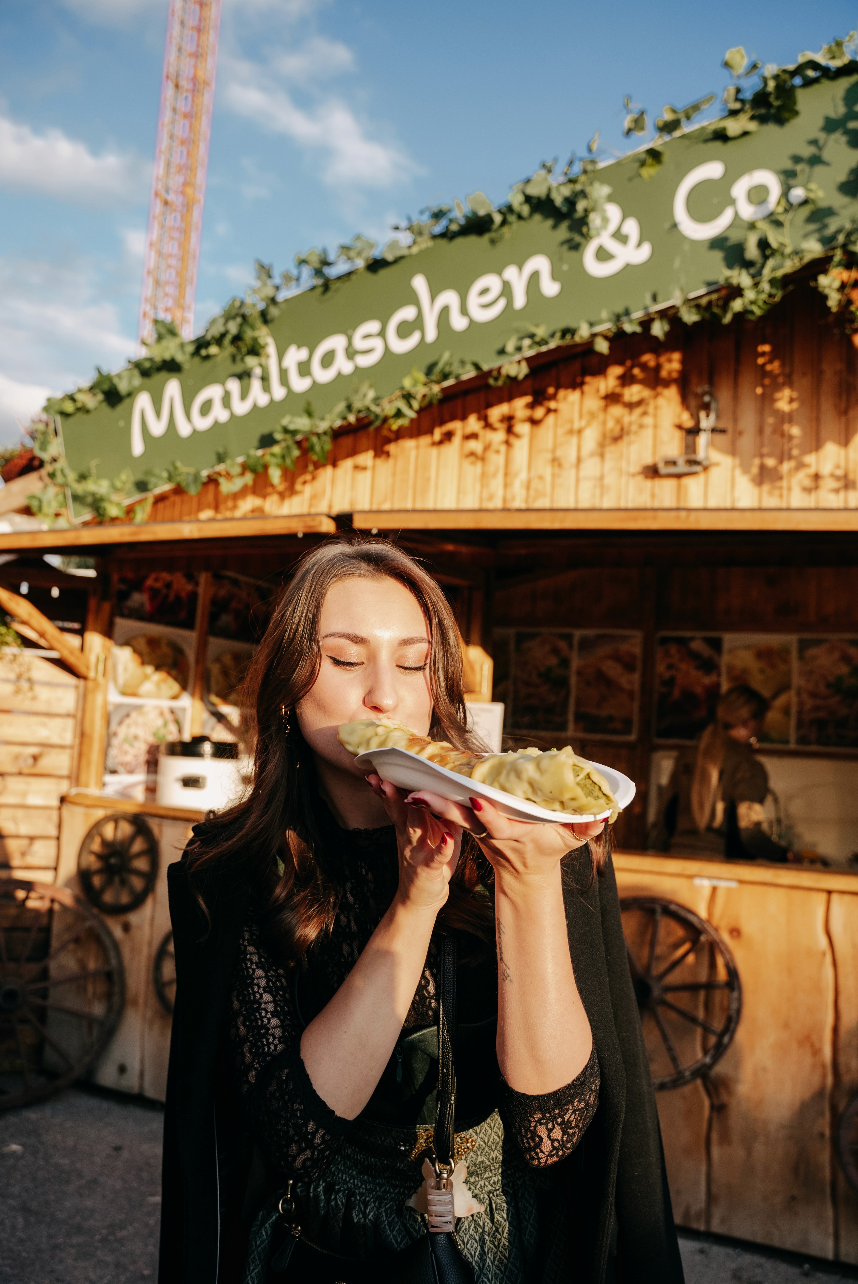 Maultaschen, Tradition, Schwäbisch, Regional, Essen, das Albdorf auf dem Cannstatter Wasen/ Volksfest Stuttgart
