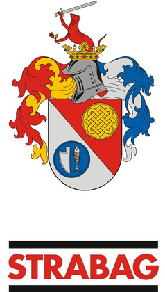 Gyulaháza coat of arms and STRABAG logo