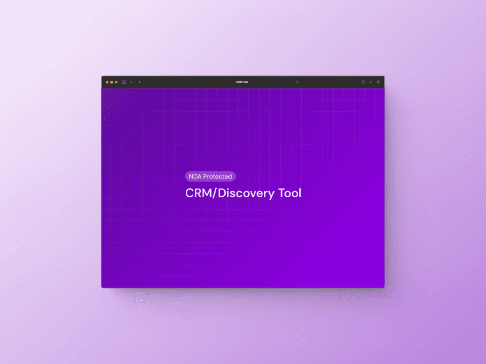 CRM/Discovery Tool
