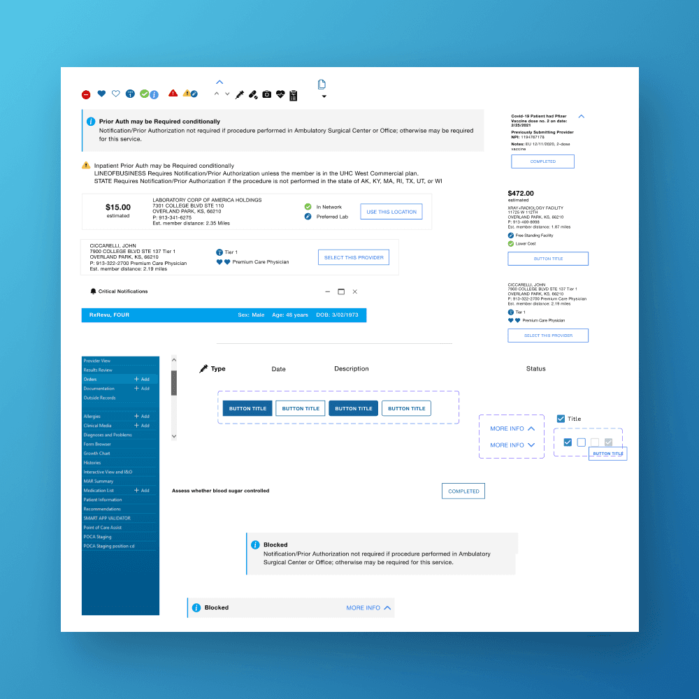 Figma components section