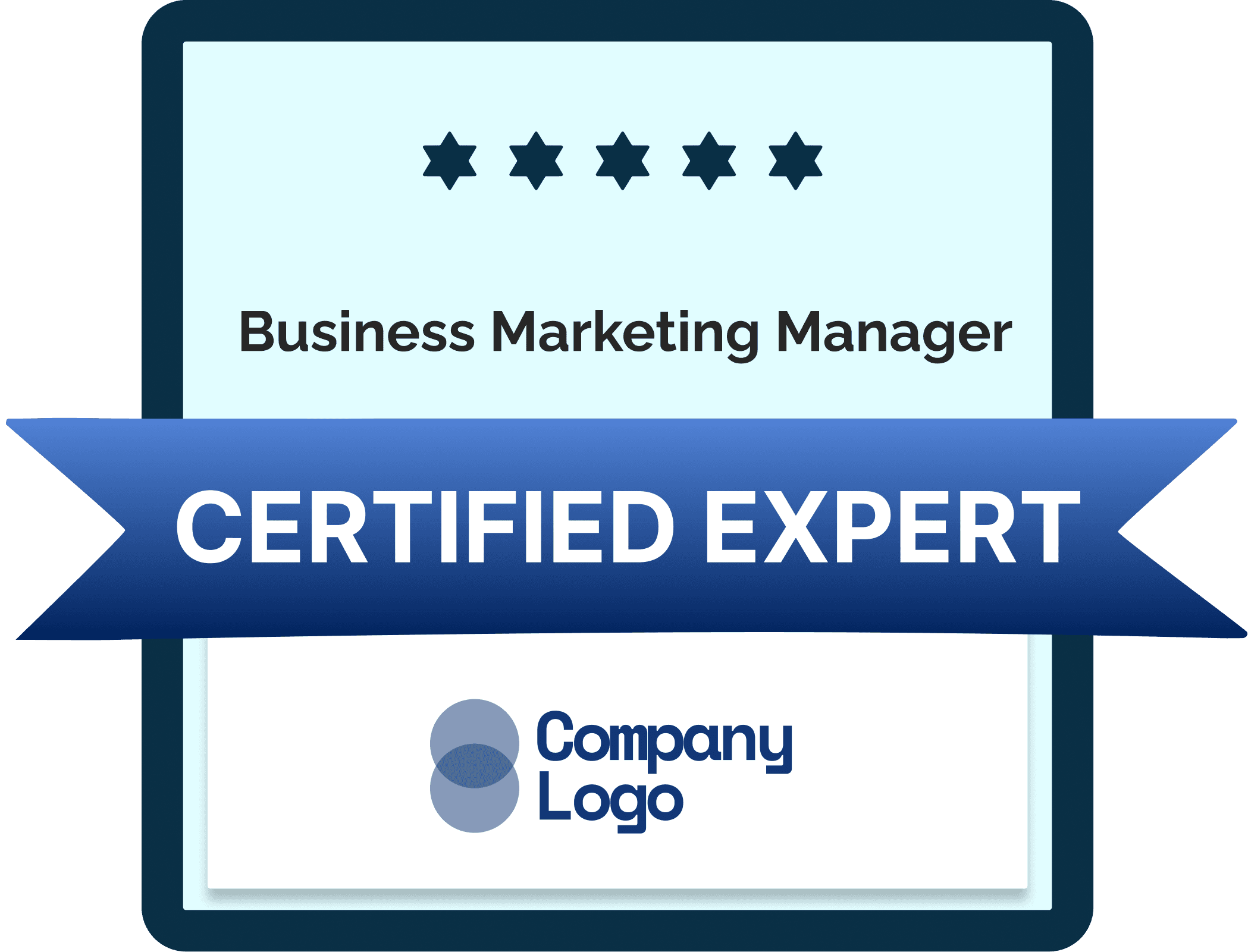 Wauld - Modern and sleek blue badge template