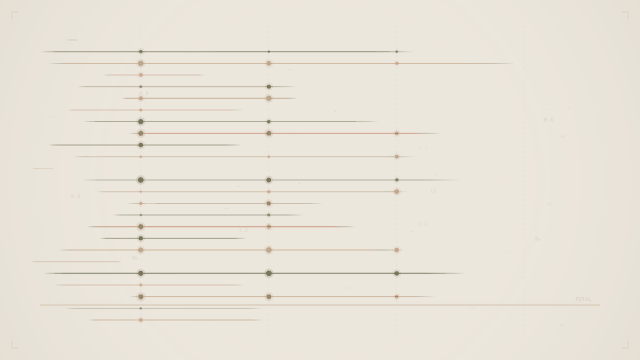 Abstract brutalist inline graphic for Raised Media Co pricing article showing dense horizontal lines representing conversation noise on the left interrupted by a bold vertical orange impact line with ripple rings and empty silence on the right