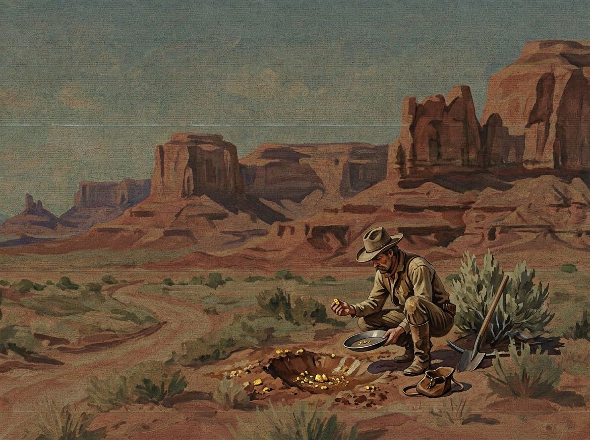 Golden canyon landscape representing the expanding terrain of AI search advertising beyond ChatGPT — Thrad cross-surface strategy hero