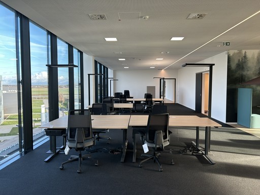 Workspace und Schreibtische im CarByte Office in Rülzheim, Deutschland