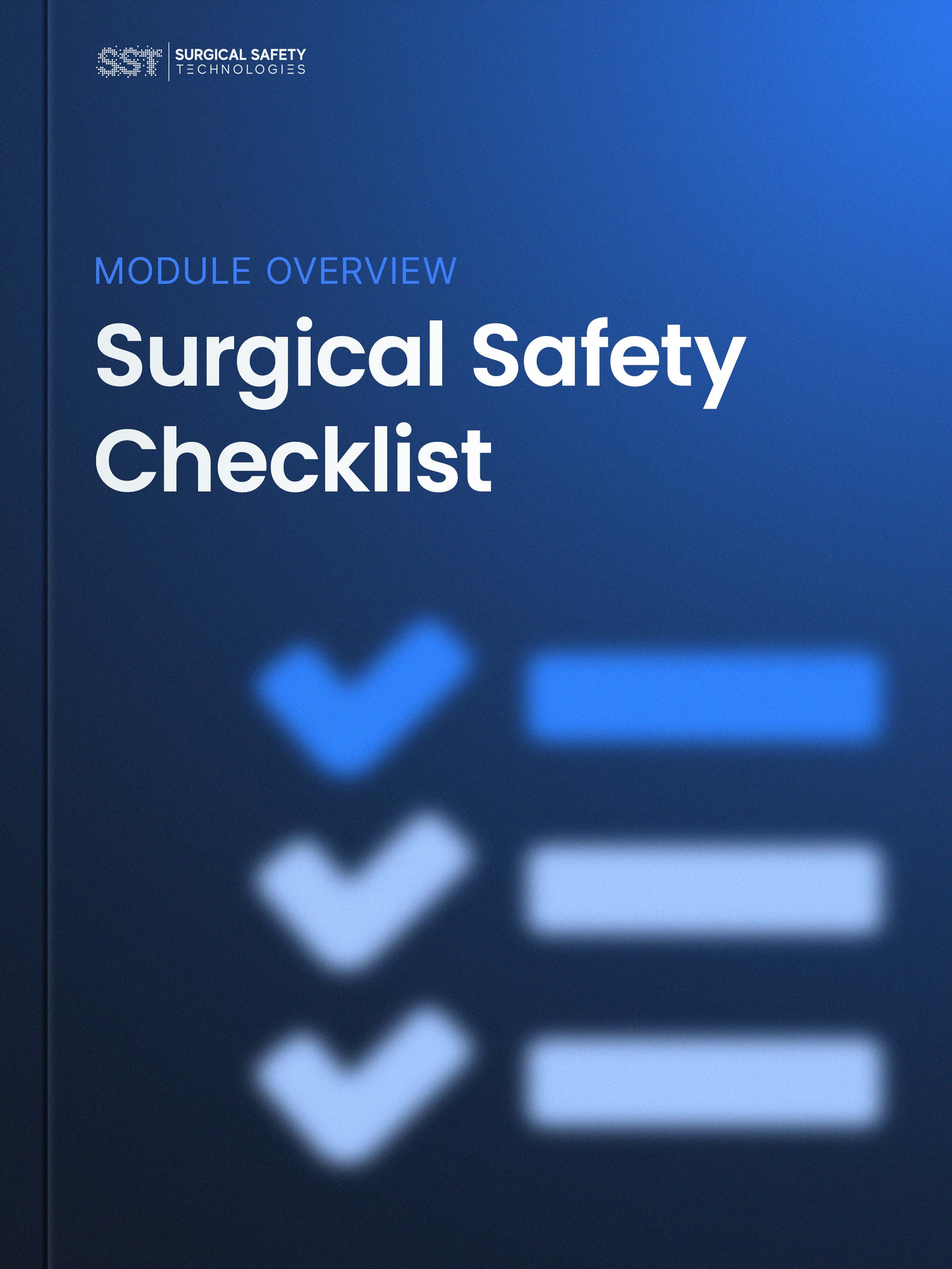 Surgical Safety Checklist  product overview cover