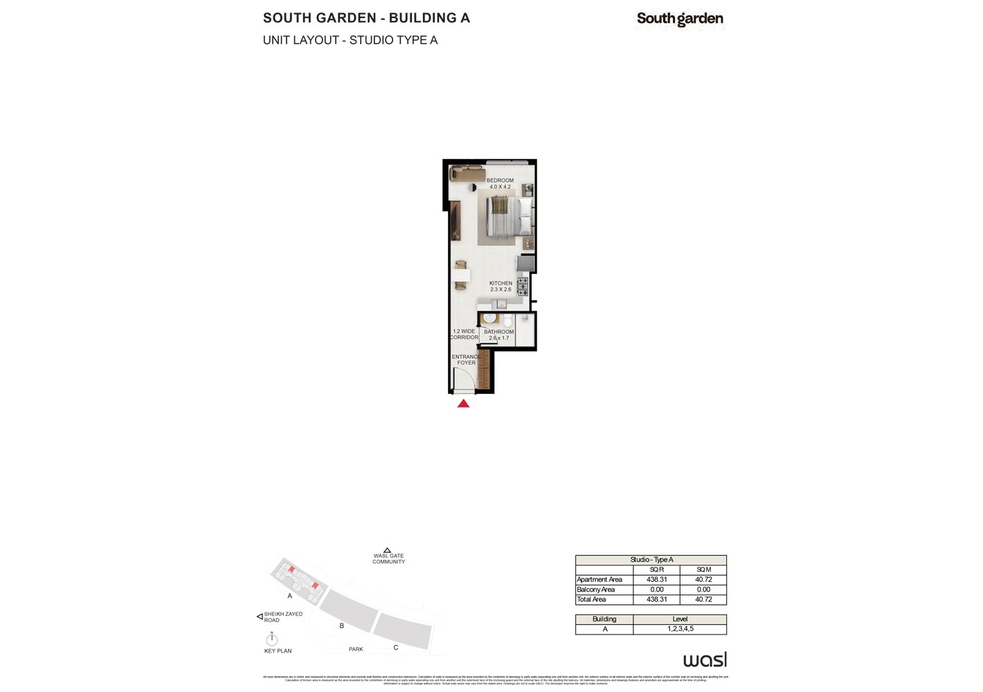 South Garden by Wasl Studio Floor Plan