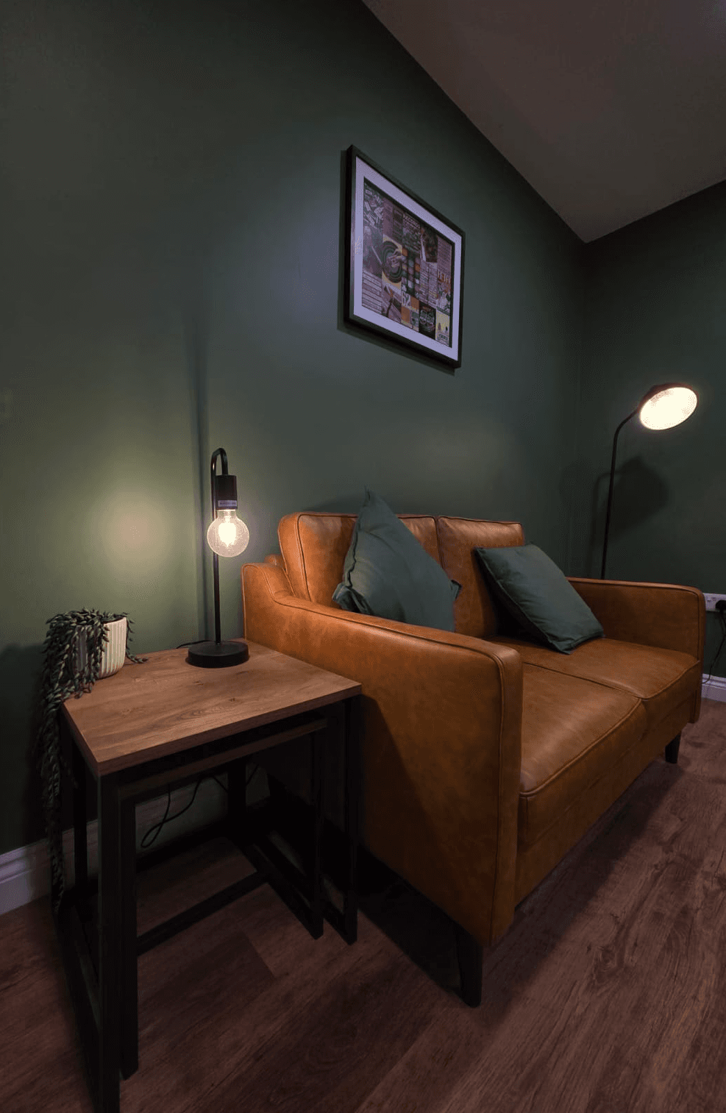 man in black knit cap and black framed eyeglasses