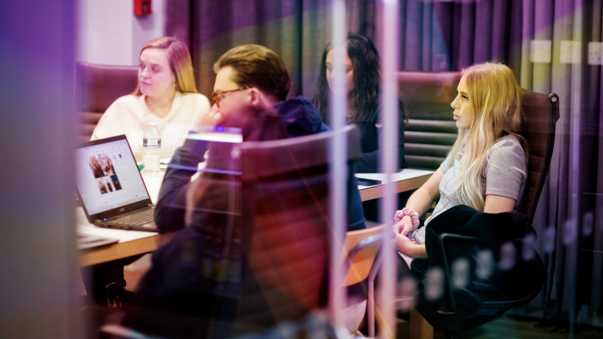 People participating in a meeting