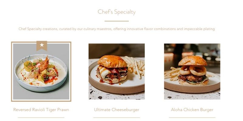 Menu "Chef’s Speciality" di Flint Café & Roastery