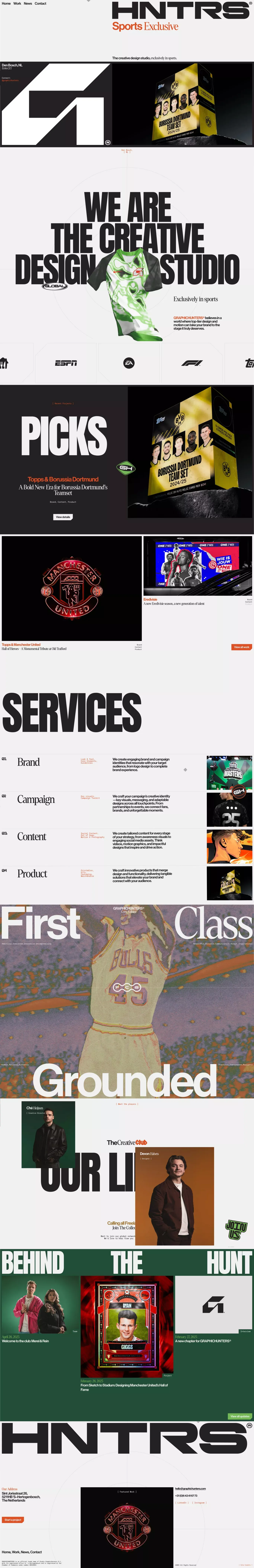 GRAPHICHUNTERS® – The creative design st portfolio page screenshot showcasing Design design