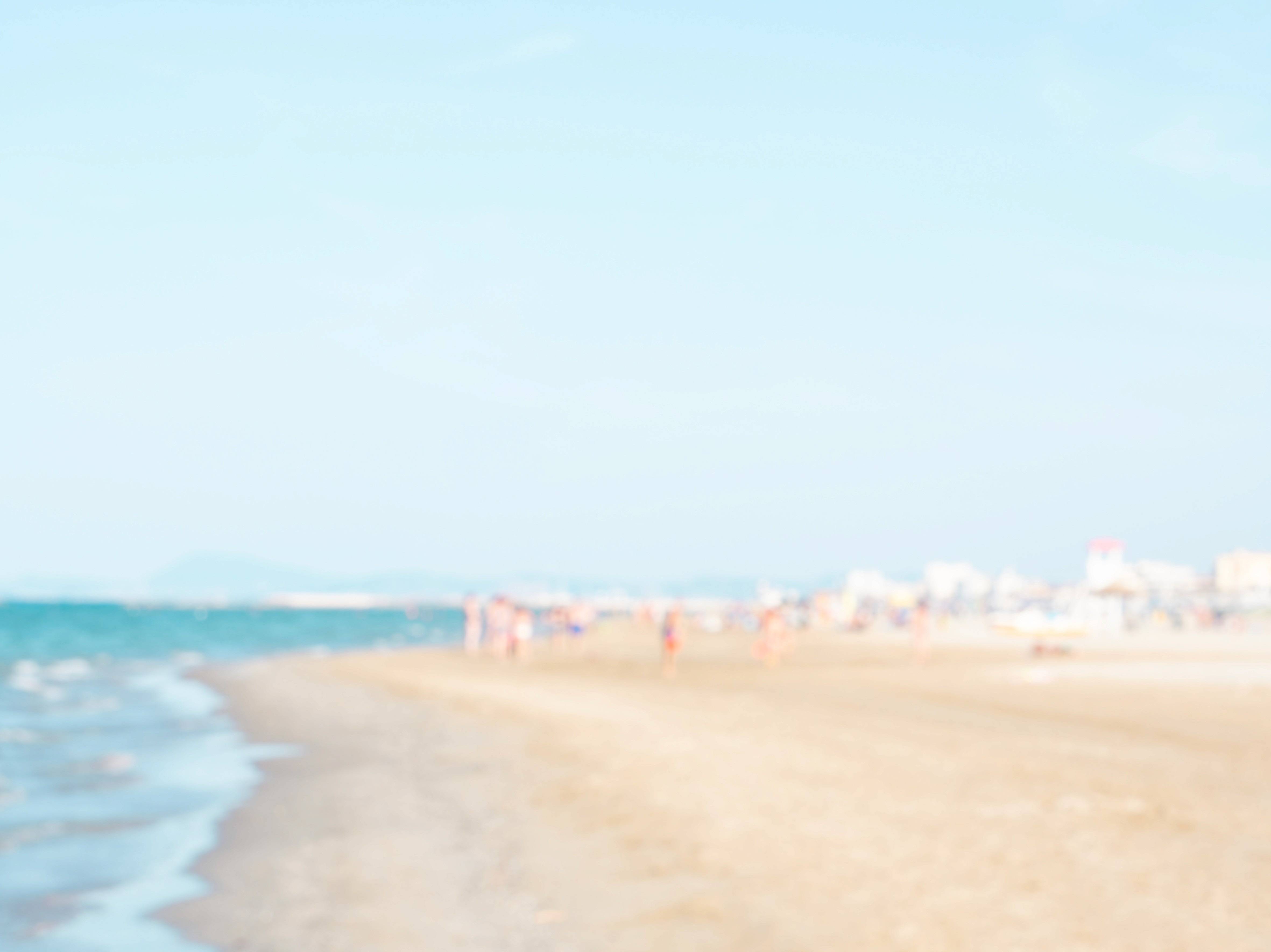 Beach, flou