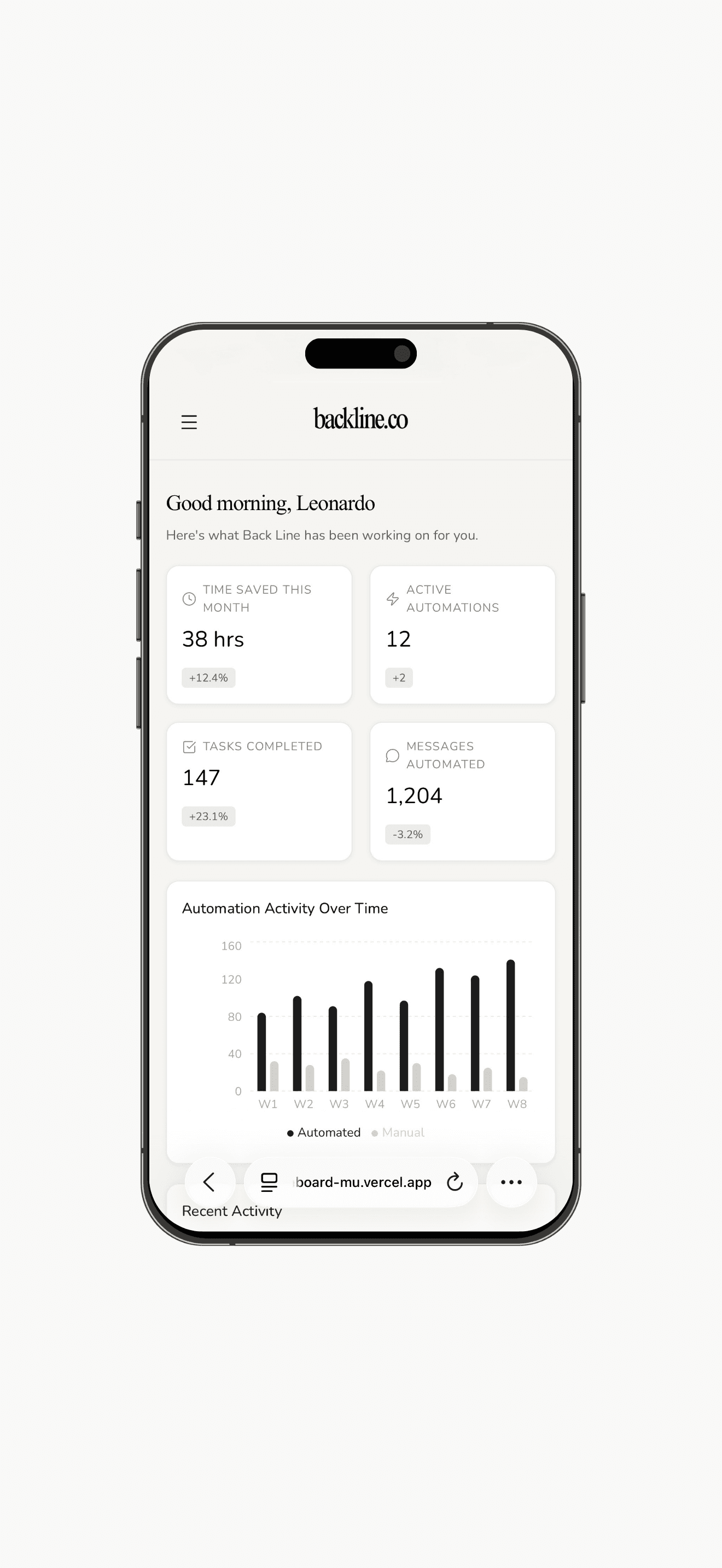 A mockup of Freelio's mobile app