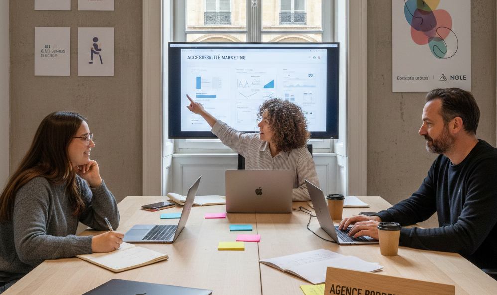 une agence marketing qui trvaille sur l'accessibilité et la sécurité