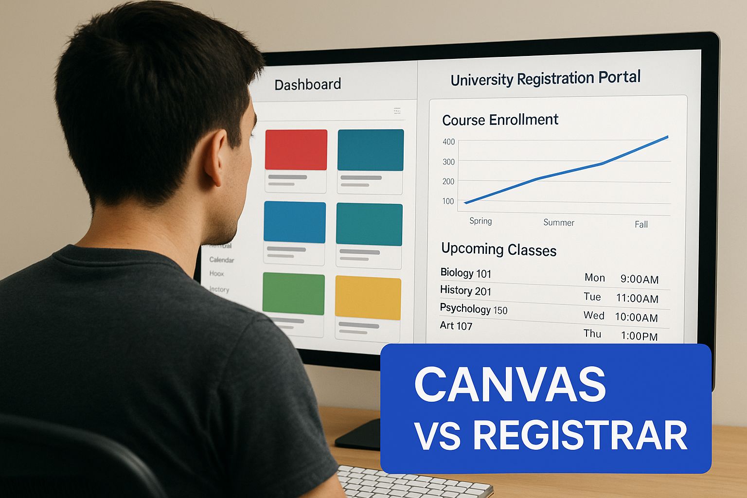 Infographic about how to drop a class on canvas