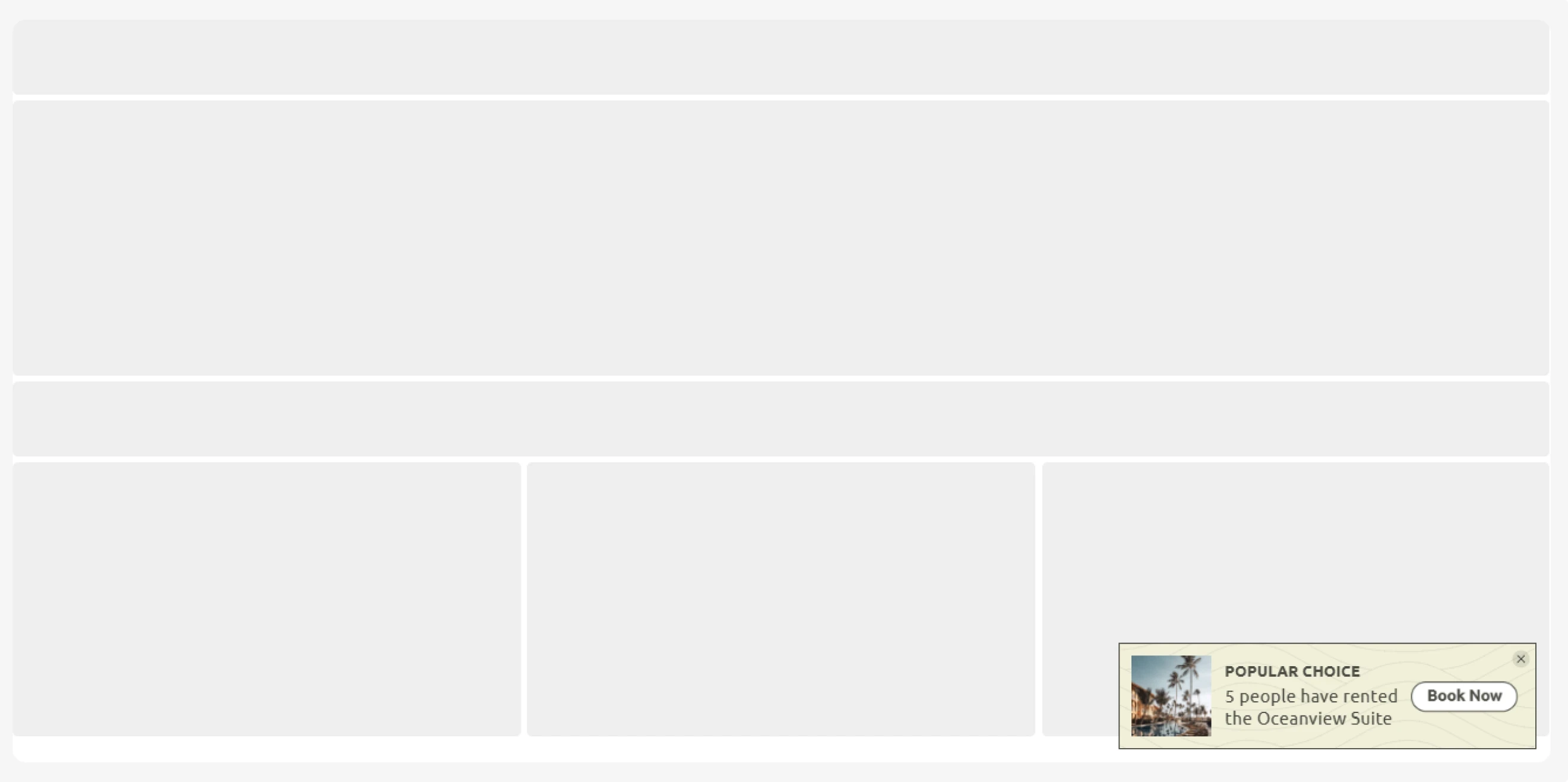 Claspo social proof and recent activity popup template that informs about a popular choice among website visitors