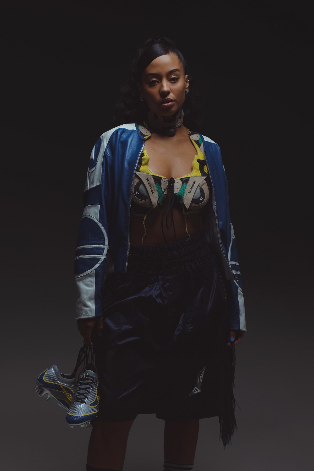 Shiba Inu dog walking on leaf-covered ground