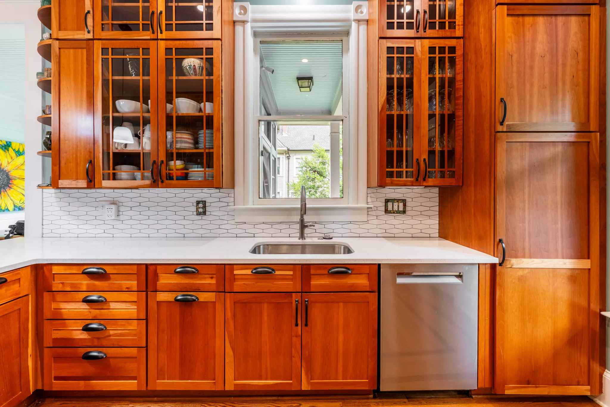 Kitchen photographed for a real estate listing