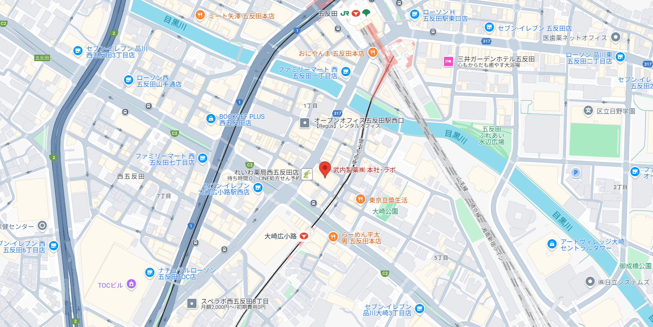 竹内製薬株式会社の所在地
