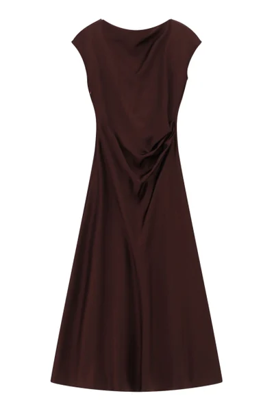 Abito midi bordeaux