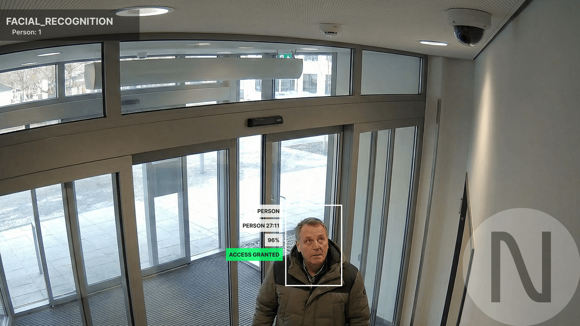 AI security system monitoring outdoor areas to detect unauthorized access and perimeter breaches in real time