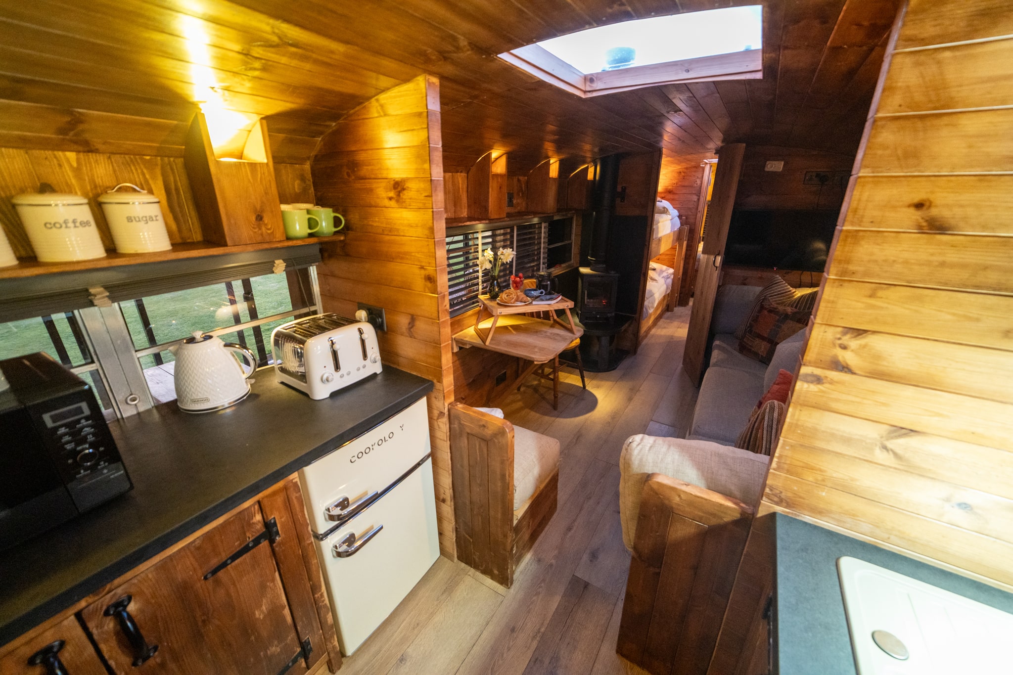 American School Bus Interior